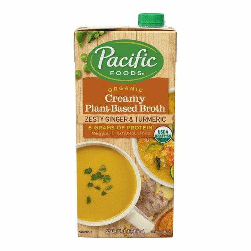 PACIFIC FOODS Pacific Foods Organic Plant Based Creamy Zesty Ginger And Turmeric Broth, 32 Oz