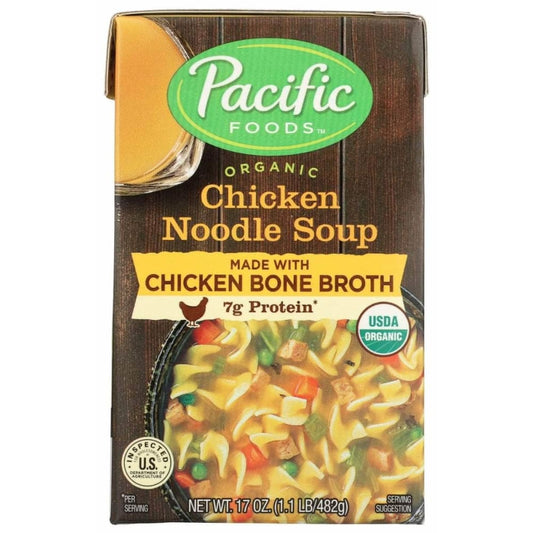 PACIFIC FOODS Pacific Foods Soup Chkn Ndl Bone Br Org, 17 Oz