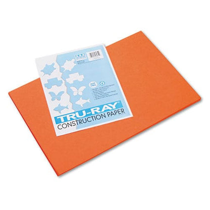 Pacon Tru-ray Construction Paper 76 Lb Text Weight 12 X 18 Orange 50/pack - School Supplies - Pacon®
