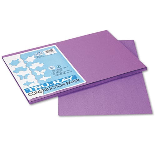 Pacon Tru-ray Construction Paper 76 Lb Text Weight 12 X 18 Violet 50/pack - School Supplies - Pacon®