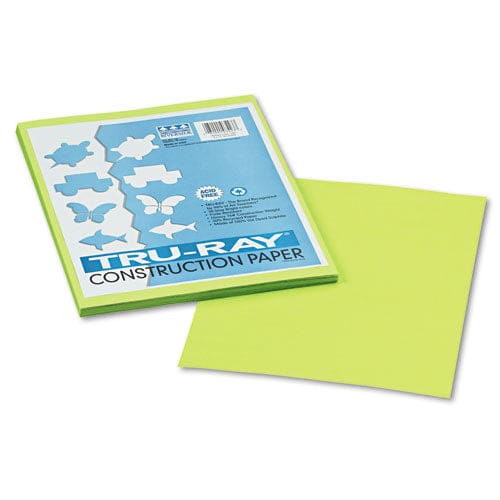 Pacon Tru-ray Construction Paper 76 Lb Text Weight 9 X 12 Brilliant Lime 50/pack - School Supplies - Pacon®