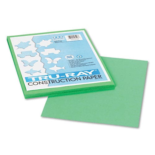 Pacon Tru-ray Construction Paper 76 Lb Text Weight 9 X 12 Festive Green 50/pack - School Supplies - Pacon®