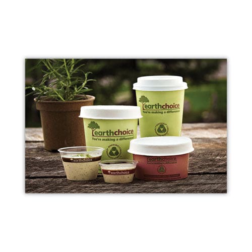 Pactiv Evergreen Earthchoice Compostable Soup Cup Large 16 Oz 3.63 Diameter X 3.88h Green Paper 500/carton - Food Service - Pactiv Evergreen