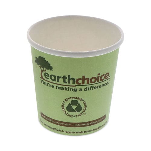 Pactiv Evergreen Earthchoice Compostable Soup Cup Large 16 Oz 3.63 Diameter X 3.88h Green Paper 500/carton - Food Service - Pactiv Evergreen