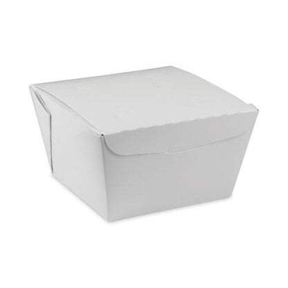 Pactiv Evergreen Earthchoice Onebox Paper Box 37 Oz 4.5 X 4.5 X 2.5 White 312/carton - Food Service - Pactiv Evergreen