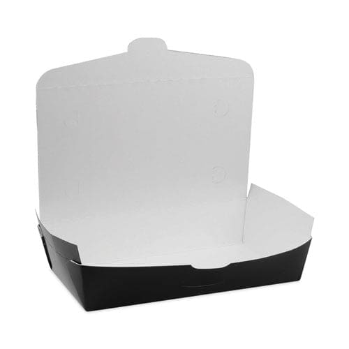 Pactiv Evergreen Earthchoice Onebox Paper Box 55 Oz 9 X 4.85 X 2 Black 100/carton - Food Service - Pactiv Evergreen