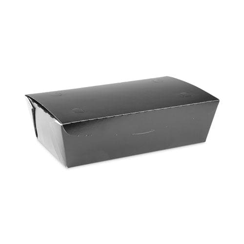Pactiv Evergreen Earthchoice Onebox Paper Box 77 Oz 9 X 4.85 X 2.7 Black 162/carton - Food Service - Pactiv Evergreen