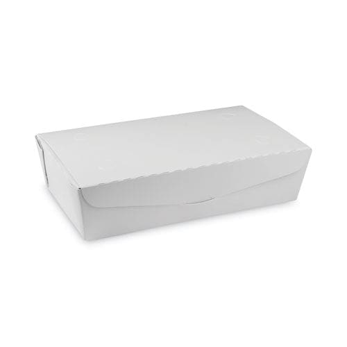 Pactiv Evergreen Earthchoice Onebox Paper Box 77 Oz 9 X 4.85 X 2.7 White 162/carton - Food Service - Pactiv Evergreen