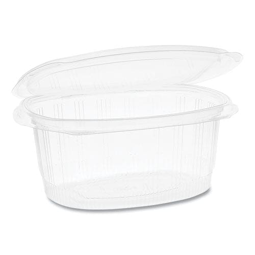 Pactiv Evergreen Earthchoice Recycled Pet Hinged Container 16 Oz 4.92 X 5.87 X 2.48 Clear Plastic 200/carton - Food Service - Pactiv