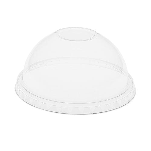 Pactiv Evergreen Earthchoice Strawless Rpet Lid Dome Lid Clear Fits 12 Oz To 24 Oz b Cups Clear 1,020/carton - Food Service - Pactiv