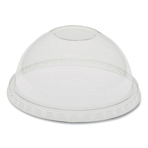 Pactiv Evergreen Earthchoice Strawless Rpet Lid Dome Lid Clear Fits 12 Oz To 24 Oz b Cups Clear 1,020/carton - Food Service - Pactiv