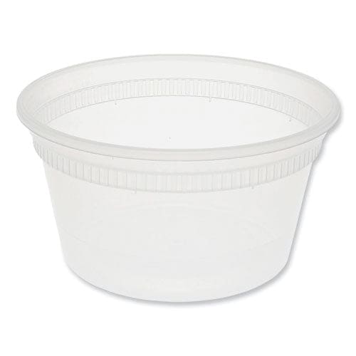 Pactiv Evergreen Newspring Delitainer Microwavable Container 12 Oz 4.55 X 4.55 X 2.45 Clear Plastic 480/carton - Food Service - Pactiv