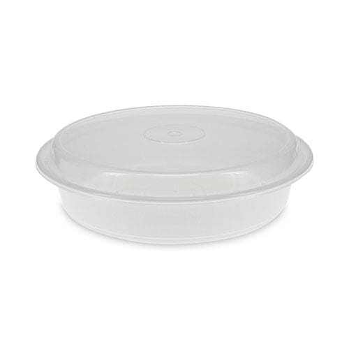 Pactiv Evergreen Newspring Versatainer Microwavable Containers 48 Oz 9 X 9 X 2.38 White/clear Plastic 150/carton - Food Service - Pactiv