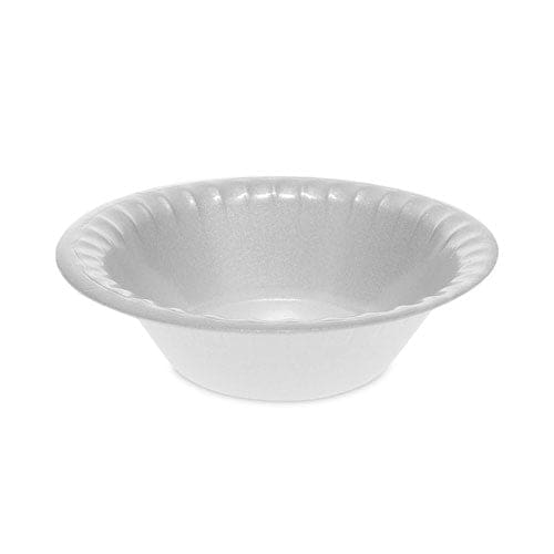 Pactiv Evergreen Placesetter Deluxe Laminated Foam Dinnerware Bowl 12 Oz 6 Dia White 1,000/carton - Food Service - Pactiv Evergreen