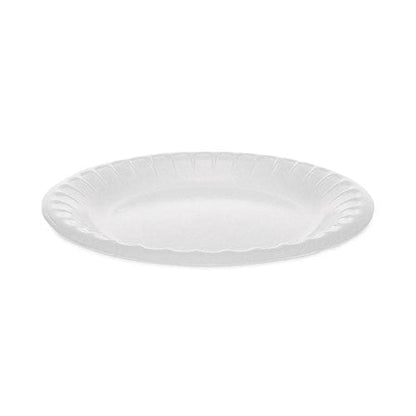 Pactiv Evergreen Placesetter Deluxe Laminated Foam Dinnerware Plate 6 Dia White 1,000/carton - Food Service - Pactiv Evergreen