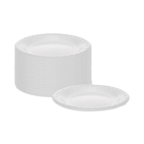 Pactiv Evergreen Placesetter Deluxe Laminated Foam Dinnerware Plate 6 Dia White 1,000/carton - Food Service - Pactiv Evergreen