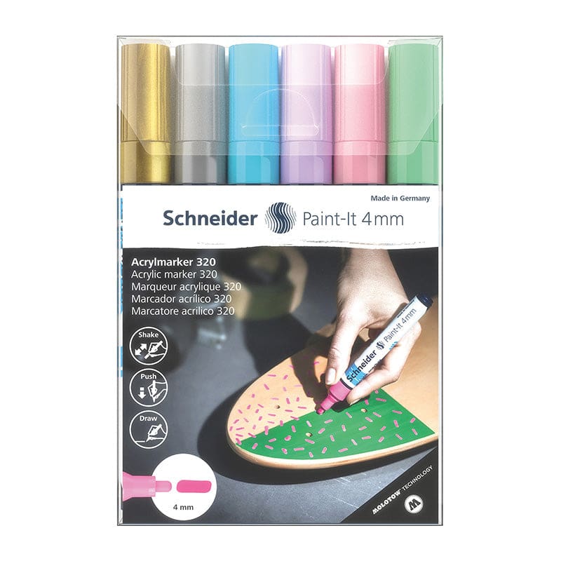 Paint-It 320 Markers 6 Pastel Color - Markers - Schneider