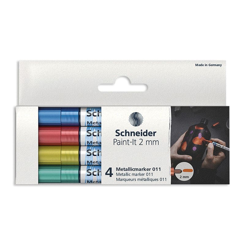 Paint-It Metal Markers 2Mm 4Ct Set2 (Pack of 2) - Markers - Schneider