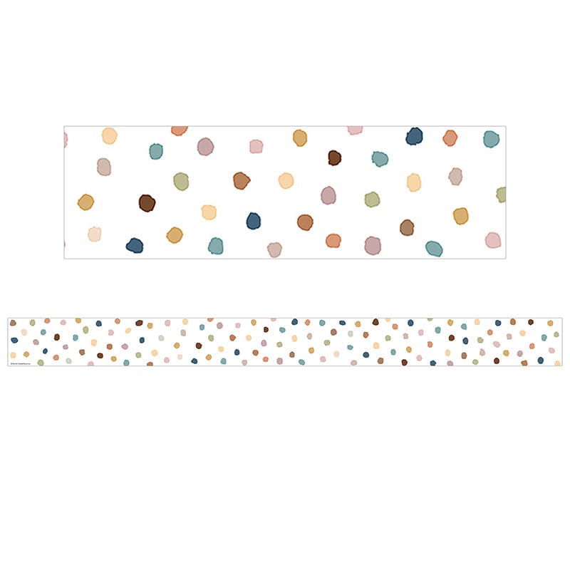 Painted Dots Straight Border Trim Everyone Is Welcome (Pack of 10) - Border/Trimmer - Teacher Created Resources