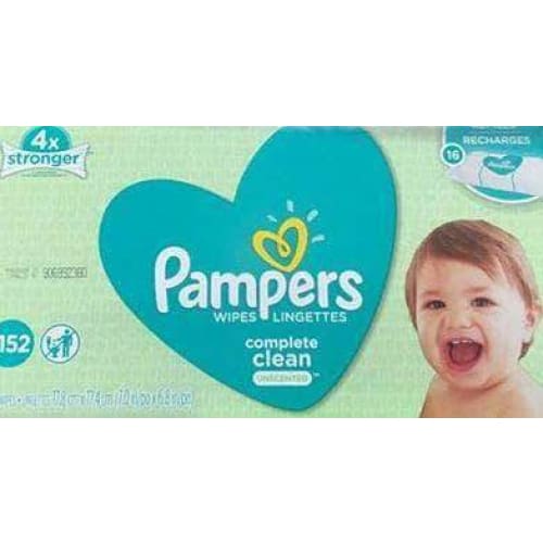 Pampers Sensitive Water Baby Diaper Wipes, Complete Clean Unscented, 1152 Total Wipes - ShelHealth.Com