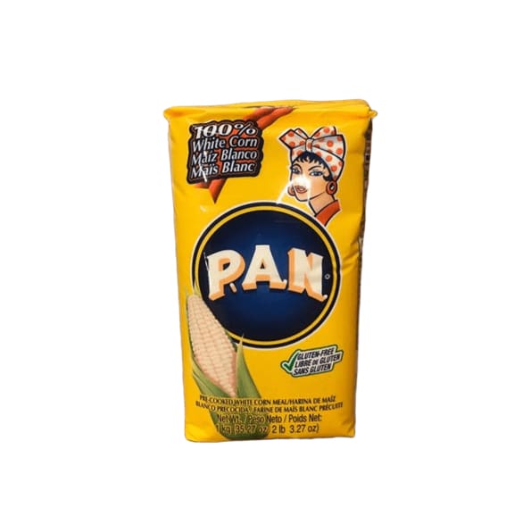 PAN Corn Meal, White, Pre-Cooked, 1 kg - ShelHealth.Com