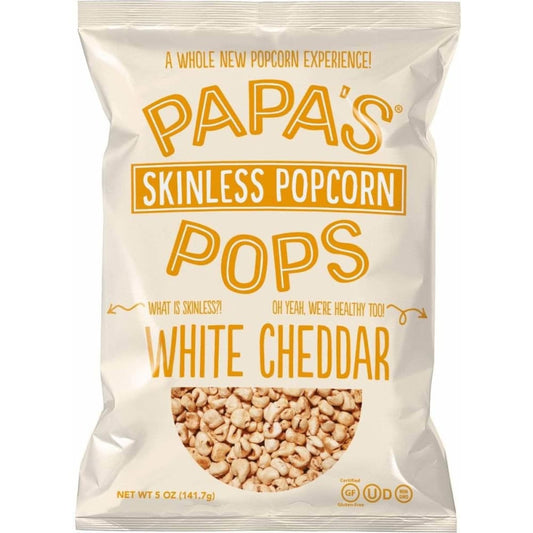 PAPAS POPS Papas Pops Popcorn White Cheddar, 5 Oz