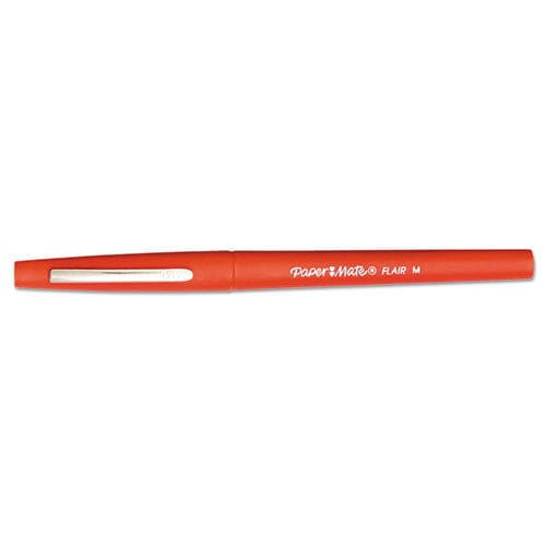 Paper Mate Point Guard Flair Felt Tip Porous Point Pen Stick Bold 1.4 Mm Red Ink Red Barrel 36/box - School Supplies - Paper Mate®
