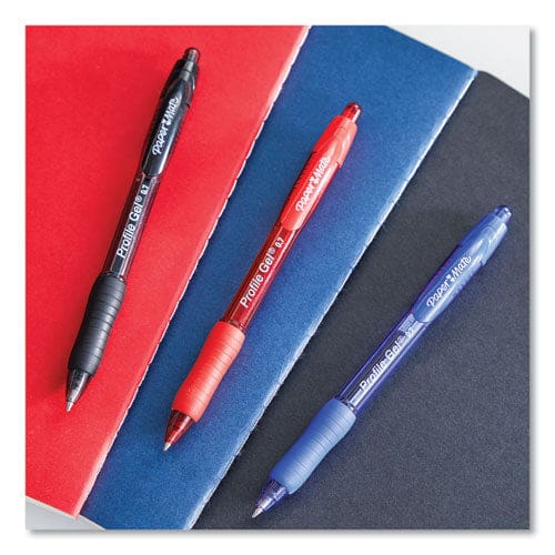 Paper Mate Profile Gel Pen Retractable Fine 0.5 Mm Black Ink Translucent Black Barrel 36/pack - School Supplies - Paper Mate®