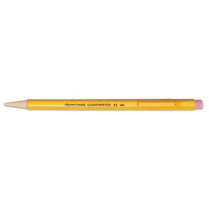 Paper Mate Sharpwriter Mechanical Pencil 0.7 Mm Hb (#2.5) Black Lead Classic Yellow Barrel Dozen - School Supplies - Paper Mate®