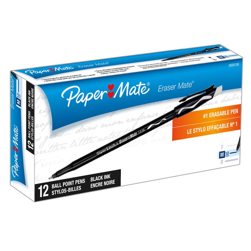 Papermate Erasermate Pen Black 12Ct (Pack of 3) - Pens - Sanford/papermate