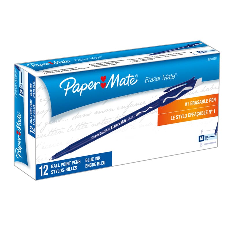 Papermate Erasermate Pen Blue 12 Ct (Pack of 3) - Pens - Sanford/papermate