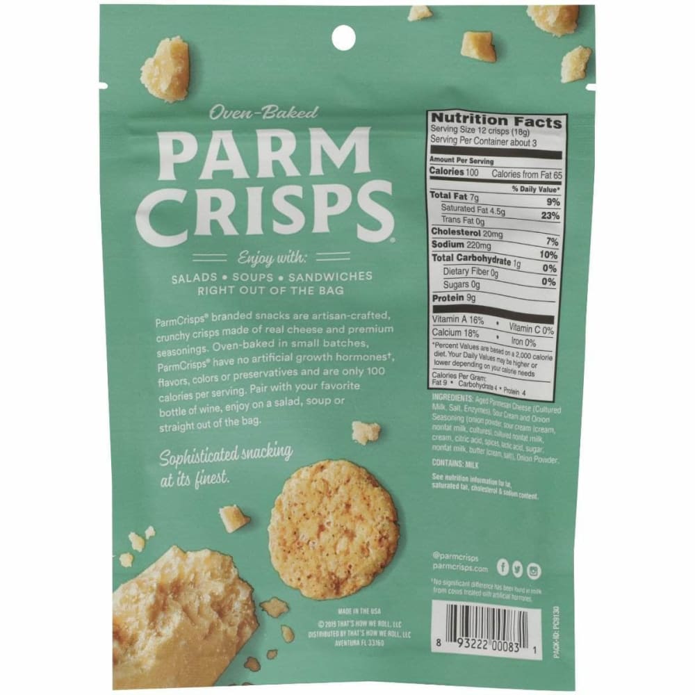 PARM CRISPS Parm Crisps Sour Cream And Onion, 1.75 Oz