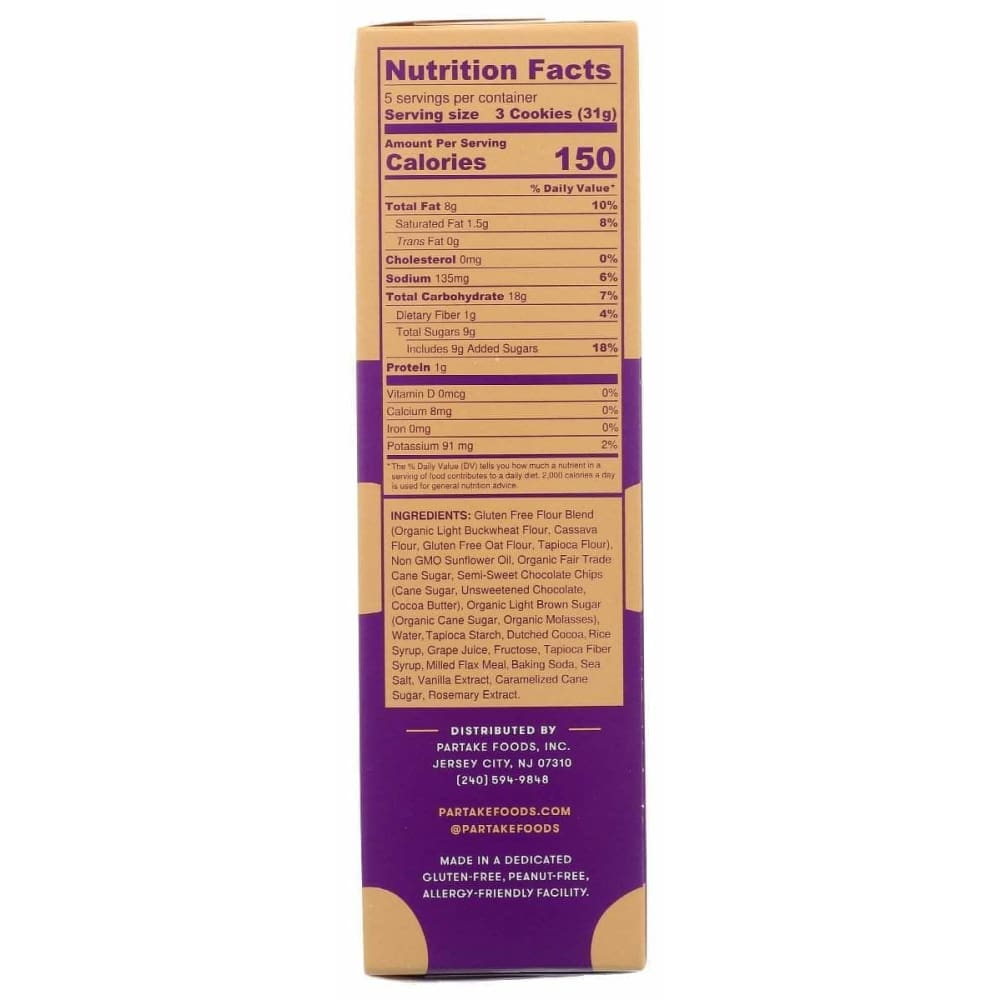 PARTAKE FOODS Partake Foods Cookie Double Choc Soft Bke, 5.5 Oz