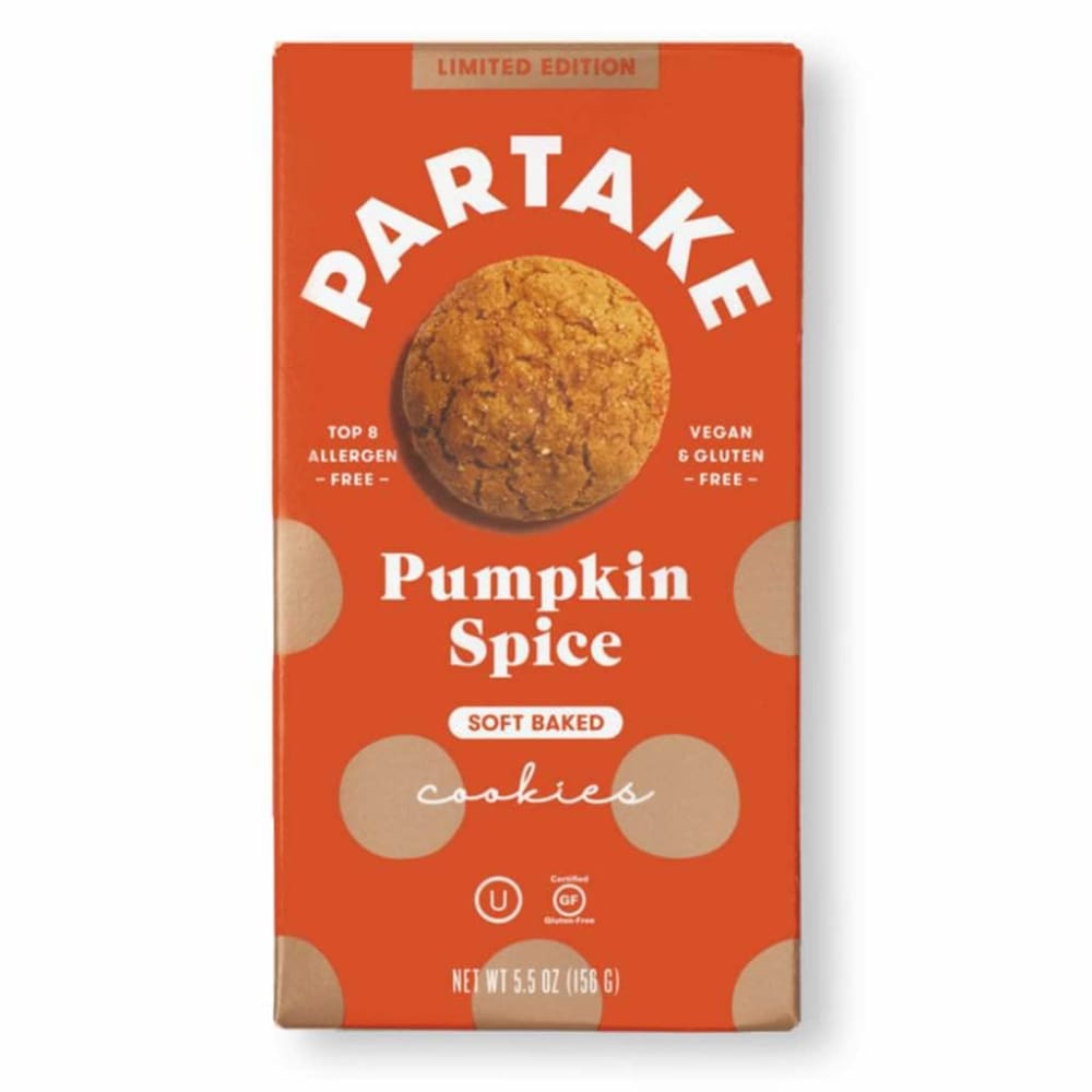 PARTAKE FOODS Partake Foods Cookies Soft Pumkn Spice, 5.5 Oz