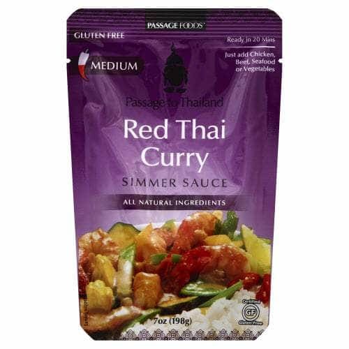 Passage Foods Passage Foods Sauce Simmer Curry Red Thai Gluten Free, 7 oz