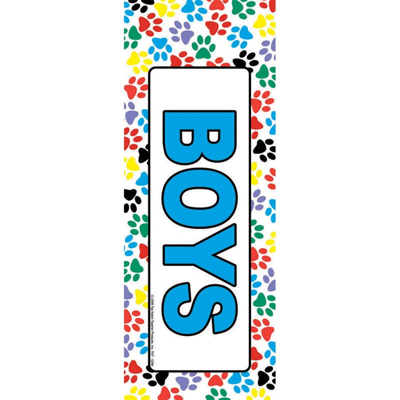 Passes Boys Paws Pass (Pack of 12) - Hall Passes - Top Notch Teacher Products