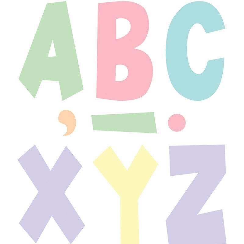 Pastel Pop 7In Fun Font Letters (Pack of 3) - Letters - Teacher Created Resources