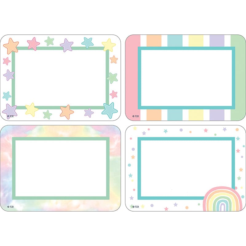 Pastel Pop Name Tag Labels Multi Pack (Pack of 10) - Name Tags - Teacher Created Resources