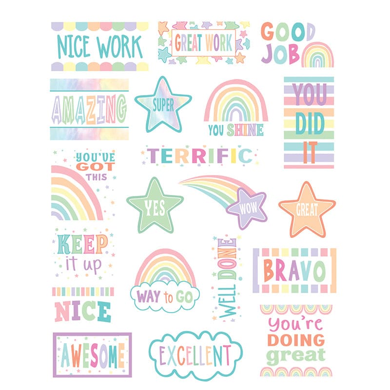 Pastel Pop Stickers (Pack of 12) - Stickers - Teacher Created Resources