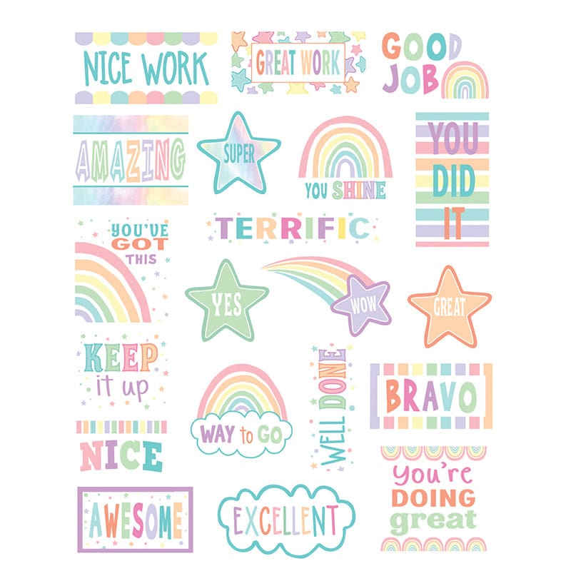 Pastel Pop Stickers (Pack of 12) - Stickers - Teacher Created Resources