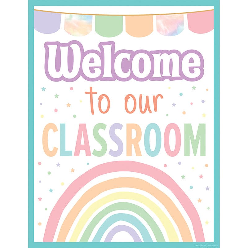 Pastel Pop Welcome Our Class Chart (Pack of 12) - Classroom Theme - Teacher Created Resources
