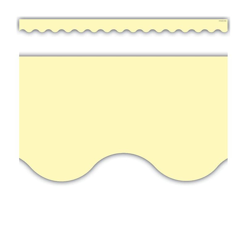 Pastel Yellow Scalloped Border Trim (Pack of 10) - Border/Trimmer - Teacher Created Resources