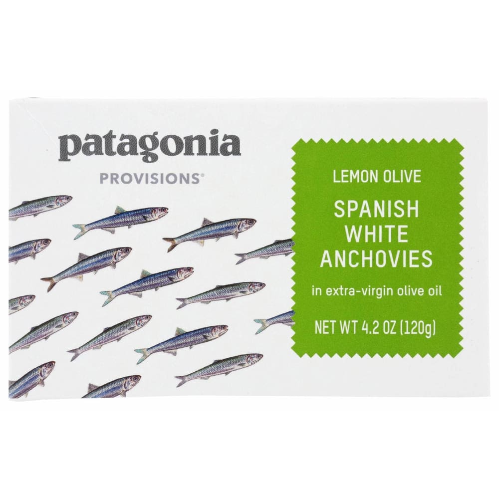 PATAGONIA PROVISIONS Grocery > Pantry > Meat Poultry & Seafood PATAGONIA PROVISIONS: Lemon Olive Spanish White Anchovies, 4.2 oz