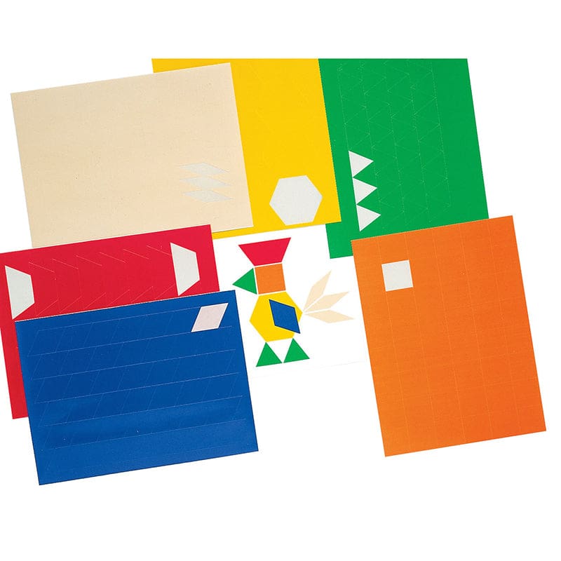 Pattern Blocks Stickers 900-Pk Reusable (Pack of 3) - Patterning - Carson Dellosa Education
