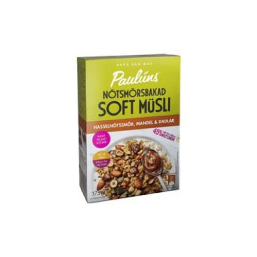 PAULUNS Cereals with Hazelnut Cream Almonds Dates 13.23 oz. (375 g.) - PAULUNS
