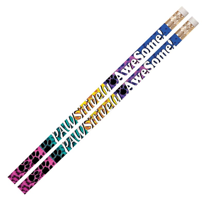 Pawsitively Awesome 12Pk Pencil (Pack of 12) - Pencils & Accessories - Musgrave Pencil Co Inc