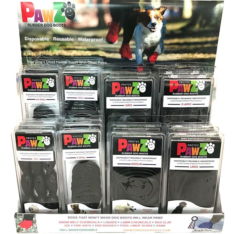 Pawz Dog Black 28Pc Counter Top Display - Pet Supplies - Pawz