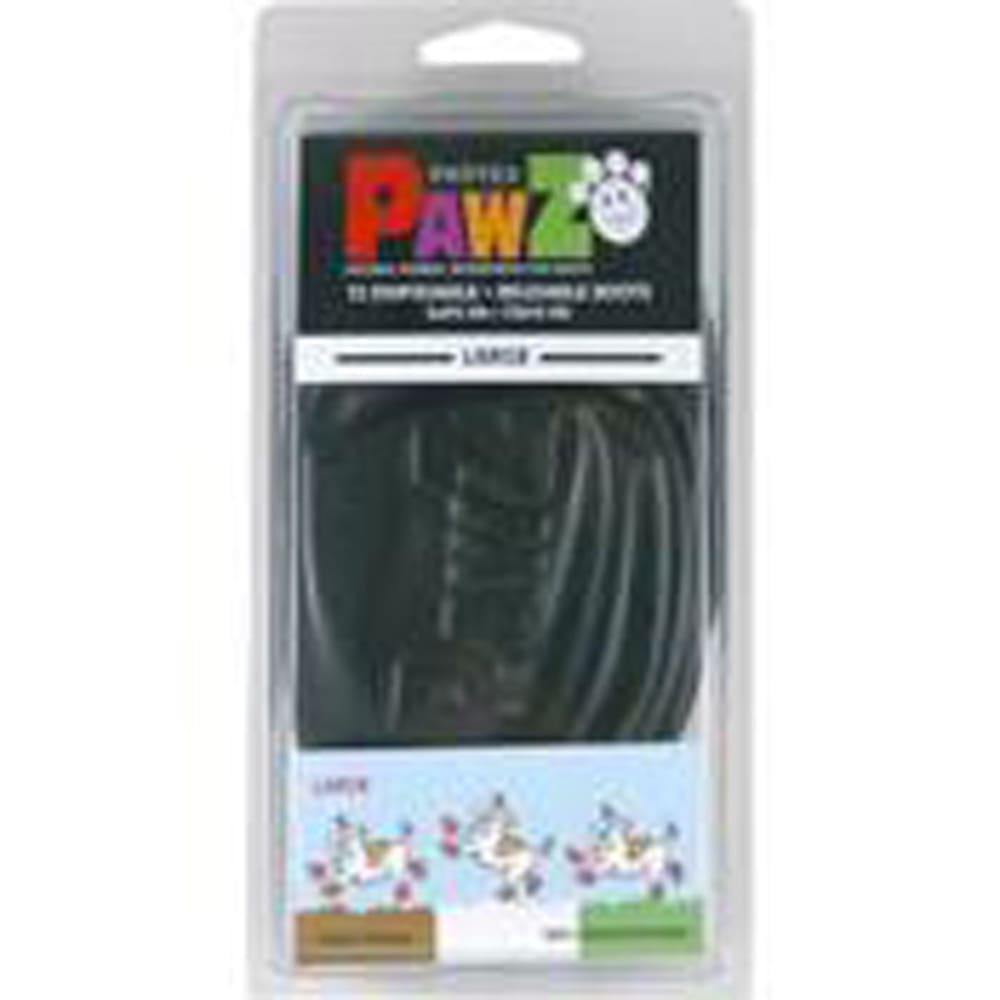 Pawz Dog Boots Black Large - Pet Supplies - Pawz