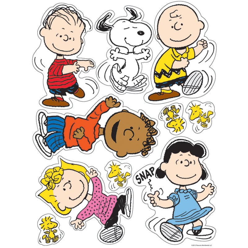 Peanuts Classic Characters Window Clings (Pack of 12) - Window Clings - Eureka