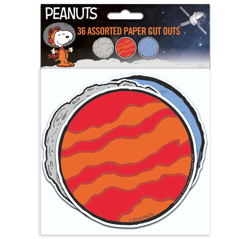 Peanuts Nasa Planets Paper Cut Outs (Pack of 8) - Accents - Eureka